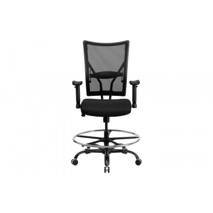 BLNK - HERCULES Series Mesh Ergonomic Drafting Chair with Adjustable Arms