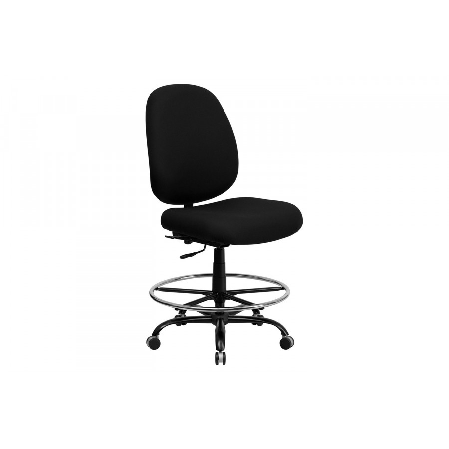 BLNK - HERCULES Series Fabric Ergonomic Drafting Chair with Adjustable Back Height