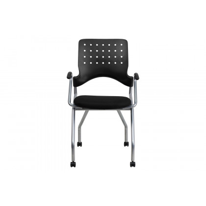 BLNK Galaxy Fabric Mobile Nesting Chair with Black Seat - with Arms