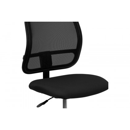 BLNK Elaine Mid-Back Mesh Drafting Chair - Black