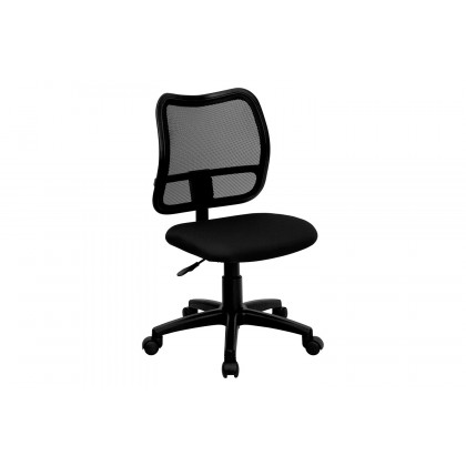 BLNK Alber Mid-Back Mesh Swivel Task Office Chair - Black