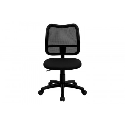 BLNK Alber Mid-Back Mesh Swivel Task Office Chair - Black