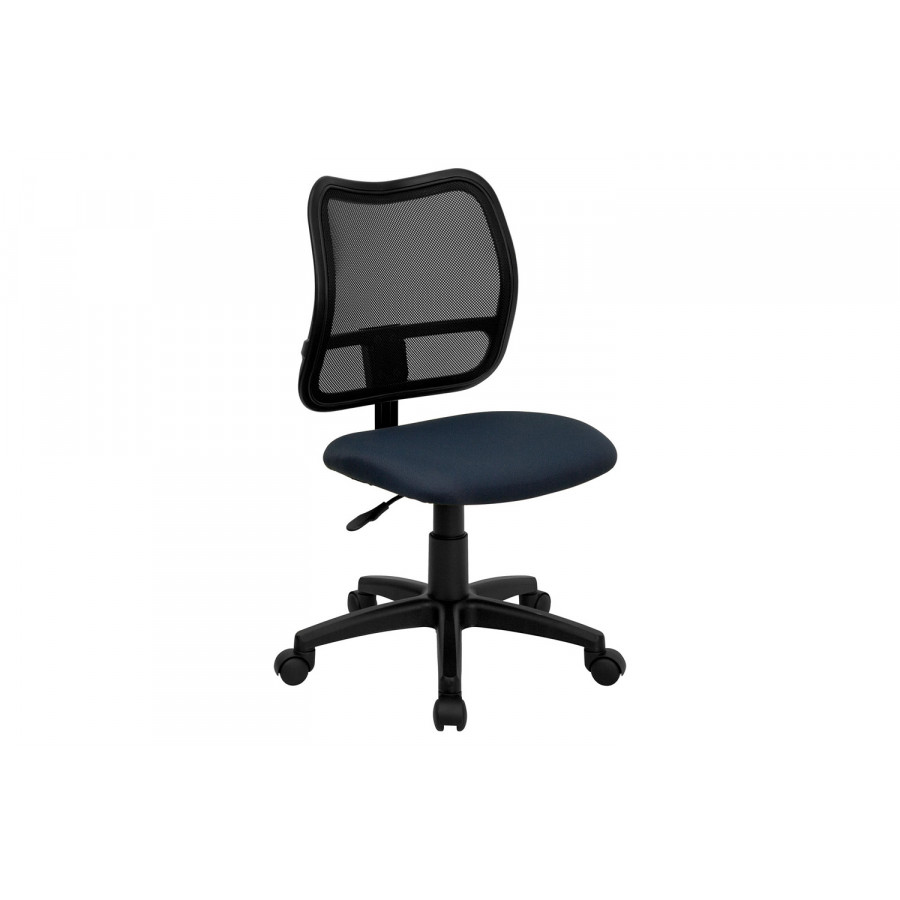 BLNK Alber Mid-Back Mesh Swivel Task Office Chair - Navy Blue