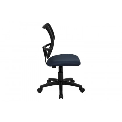 BLNK Alber Mid-Back Mesh Swivel Task Office Chair - Navy Blue
