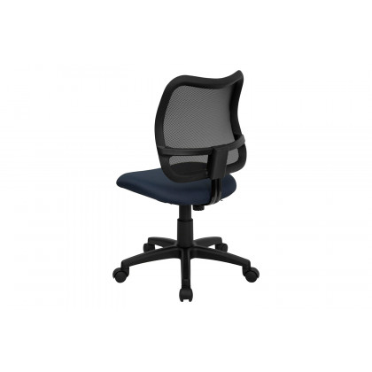 BLNK Alber Mid-Back Mesh Swivel Task Office Chair - Navy Blue