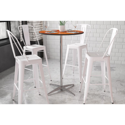 BLNK - Lars Round Wood Cocktail Table