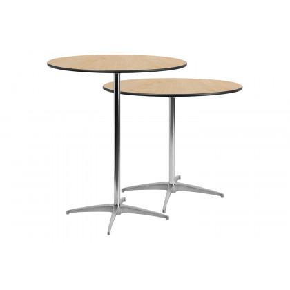 BLNK Lars Round Wood Cocktail Table - 36"D