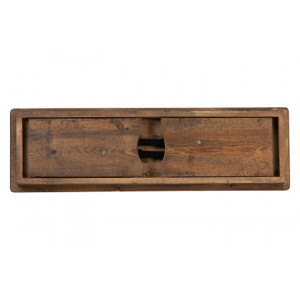 BLNK - HERCULES Series Antique Rustic Solid Pine Folding Farm Bench