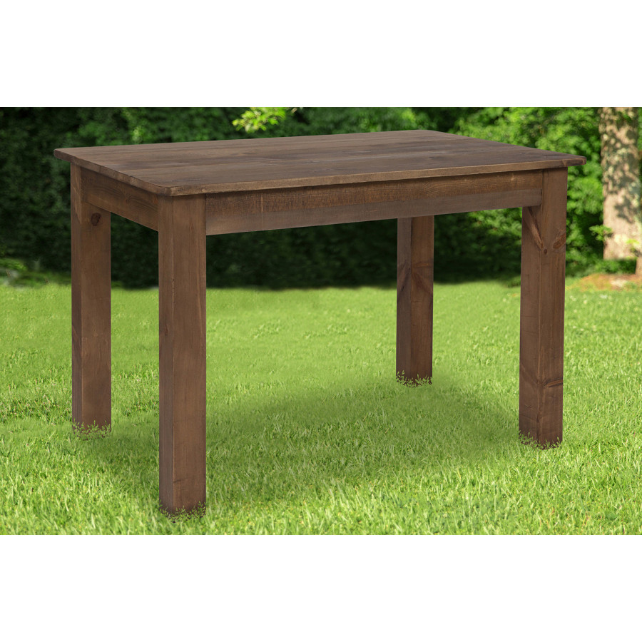 BLNK - HERCULES Rectangular Antique Rustic Solid Pine Farm Dining Table