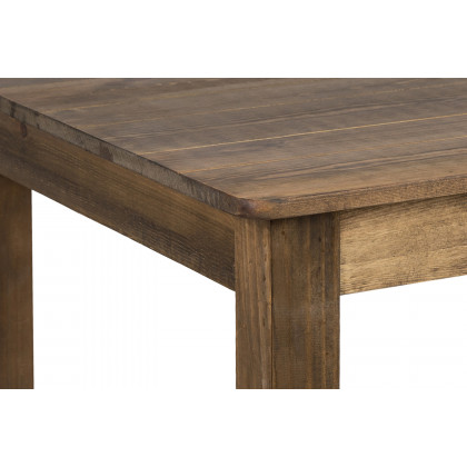 BLNK HERCULES Rectangular Antique Rustic Solid Pine Farm Dining Table - 38"W x 60"L