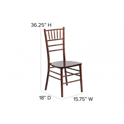BLNK HERCULES Series Wood Chiavari Chair - Fruitwood
