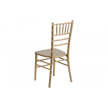 BLNK HERCULES Series Wood Chiavari Chair - Gold