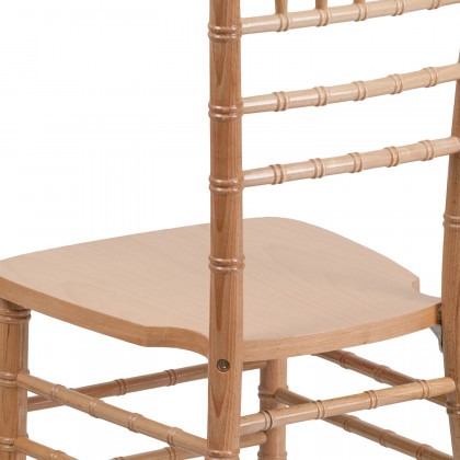 BLNK HERCULES Series Wood Chiavari Chair - Natural
