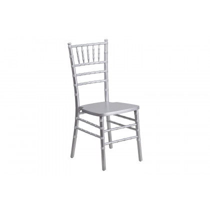 BLNK HERCULES Series Wood Chiavari Chair - Silver