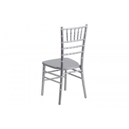 BLNK HERCULES Series Wood Chiavari Chair - Silver