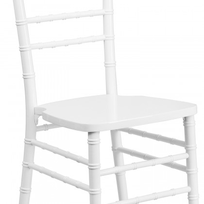 BLNK HERCULES Series Wood Chiavari Chair - White