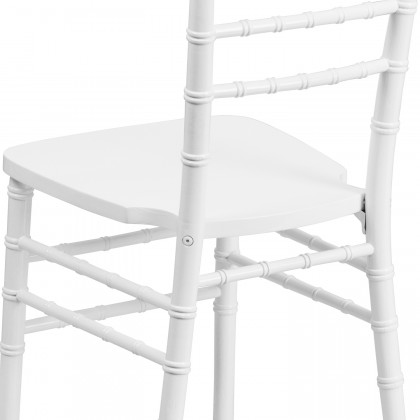 BLNK HERCULES Series Wood Chiavari Chair - White