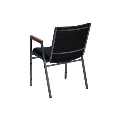 BLNK HERCULES Series Fabric Heavy Duty Stack Chair with Arms - Black Dot