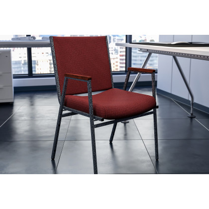 BLNK - HERCULES Series Fabric Heavy Duty Stack Chair with Arms