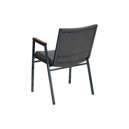 BLNK HERCULES Series Fabric Heavy Duty Stack Chair with Arms - Gray