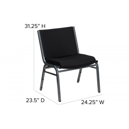 BLNK HERCULES Series Fabric Stack Chair - Black