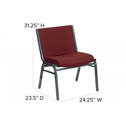 BLNK HERCULES Series Fabric Stack Chair - Burgundy
