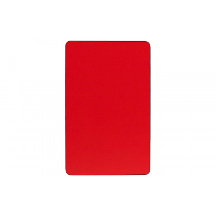 BLNK Wren Mobile Rectangular HP Laminate Activity Table - Red, 24"W x 48"L, with Standard Height Adjustable Legs
