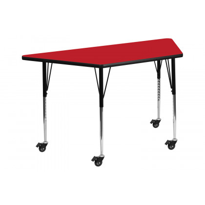 BLNK - Wren Mobile Trapezoid HP Laminate Activity Table