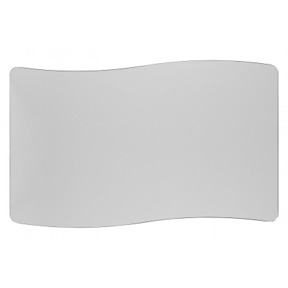 BLNK Wren Mobile Rectangular Thermal Laminate Wave Flexible Collaborative Activity Table - Gray, 28"W x 47.5"L, with Short Height Adjustable Legs
