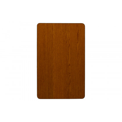 BLNK Wren Mobile Rectangular HP Laminate Activity Table - Oak, 30"W x 48"L, with Short Height Adjustable Legs