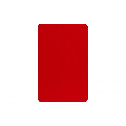 BLNK Wren Mobile Rectangular Thermal Laminate Activity Table - Red, 30"W x 48"L, with Short Height Adjustable Legs