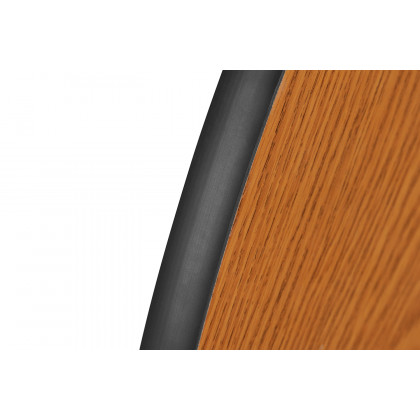 BLNK Wren Mobile Rectangular Thermal Laminate Wave Flexible Collaborative Activity Table - Oak, 26"W x 60"L, with Short Height Adjustable Legs