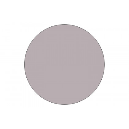 BLNK Wren Round Thermal Laminate Activity Table - Gray, 42"D, with Short Height Adjustable Legs
