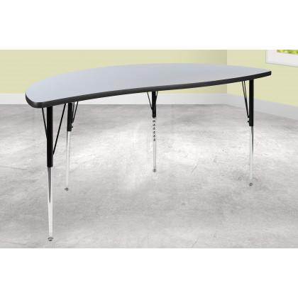BLNK - Wren Half Circle Thermal Laminate Wave Flexible Collaborative Activity Table