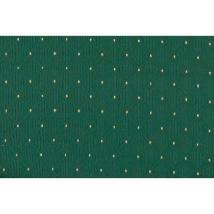 BLNK HERCULES Series Fabric Church Chair with Book Rack and Gold Vein Frame - Green Patterned