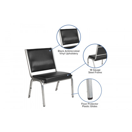 BLNK - HERCULES Series Vinyl Antimicrobial Bariatric Medical Reception Chair