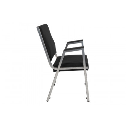 BLNK HERCULES Series Fabric Antimicrobial Bariatric Medical Reception Arm Chair - Black