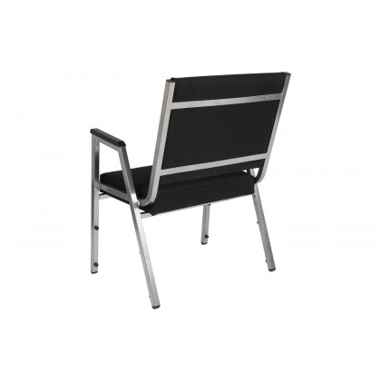 BLNK HERCULES Series Fabric Antimicrobial Bariatric Medical Reception Arm Chair - Black