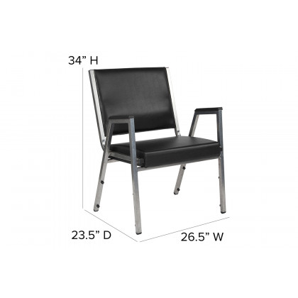 BLNK - HERCULES Series Vinyl Antimicrobial Bariatric Medical Reception Arm Chair