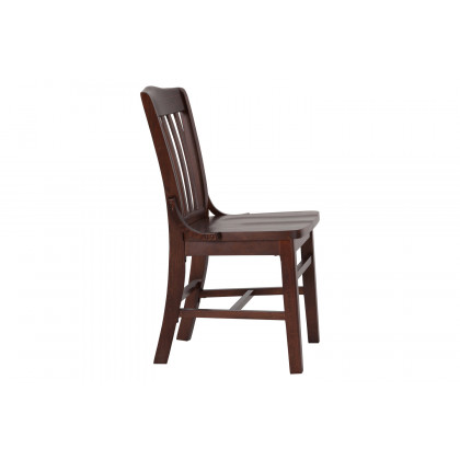 BLNK HERCULES Series Wood School House Back Restaurant Chair - Walnut