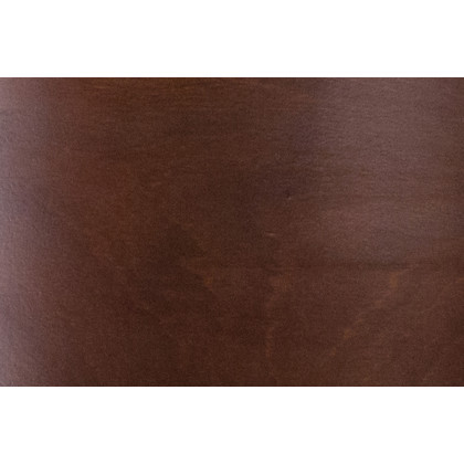 BLNK Lacey Series Walnut Wood Solid Back Restaurant Chair with Vinyl Seat - Black