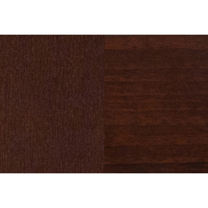BLNK Lacey Series Wood Solid Back Restaurant Chair - Walnut