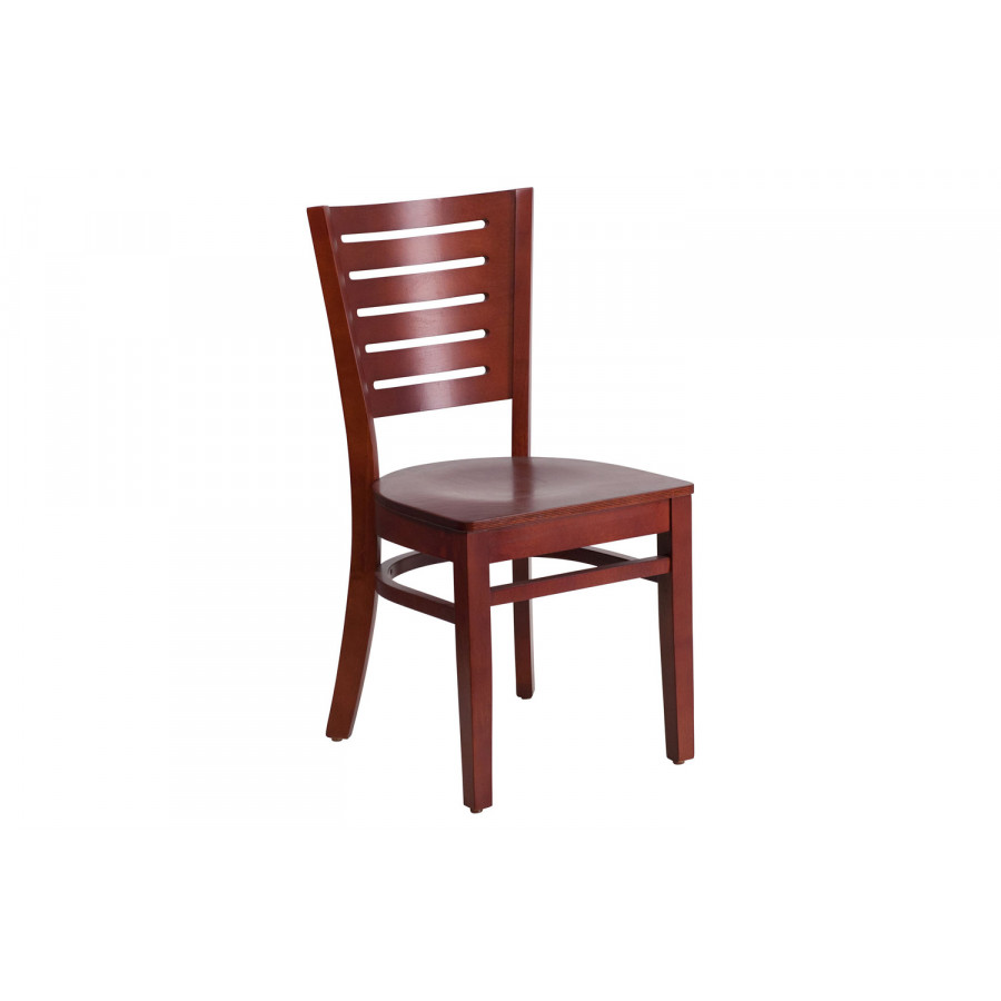 BLNK - Darby Series Wood Slat Back Restaurant Chair