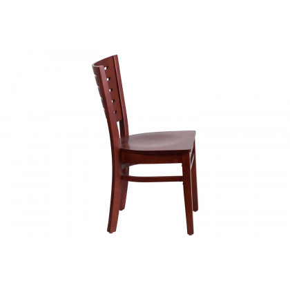 BLNK - Darby Series Wood Slat Back Restaurant Chair