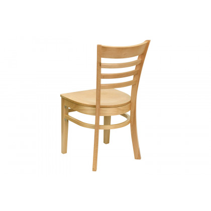 BLNK HERCULES Series Wood Ladder Back Restaurant Chair - Natural
