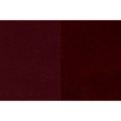 BLNK HERCULES Series Mahogany Wood Vertical Slat Back Restaurant Chair with Vinyl Seat - Burgundy