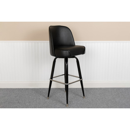 BLNK - James Metal Bar Stool with Swivel Bucket Seat