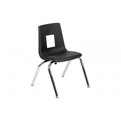 BLNK Emmy Circle Thermal Laminate Wave Flexible Activity Table Set - Gray, 47.5"D, with 14" Student Stack Chairs