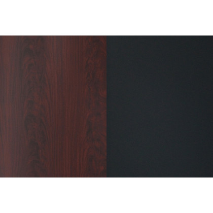 BLNK Glenbrook Square Laminate Reversible Table Top - Black or Mahogany, 24"W