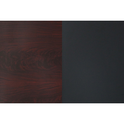 BLNK Glenbrook Rectangular Laminate Reversible Table Top - Black or Mahogany, 30"W x 48"L